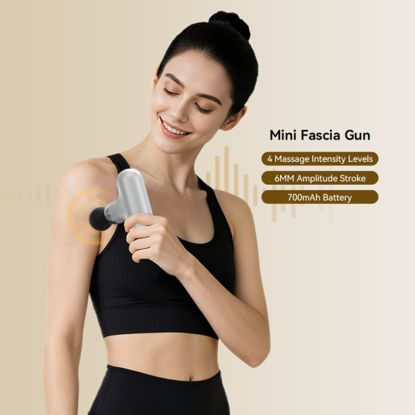 Professional Portable Handheld Mini Electric Deep Tissue Percussion Vibrator Massage Gun Body Muscle Fascia Massager with Case ﻿