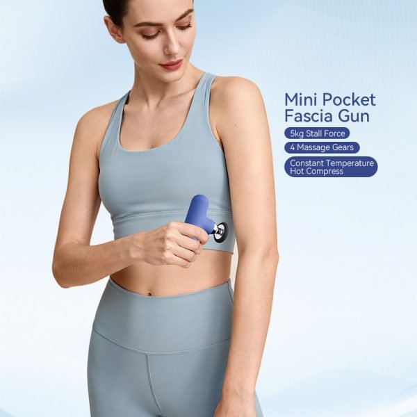 Professional Portable Handheld Mini Electric Deep Tissue Percussion Vibrator Heated Massage Gun Body Muscle Fascia Massager