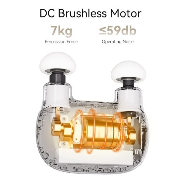 Professional Portable Handheld Mini Electric Deep Tissue Percussion Double-head Massage Gun Body Muscle Vibrator Fascia Massager