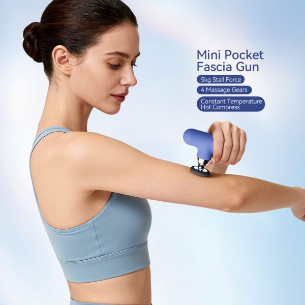 Professional Portable Handheld Mini Electric Deep Tissue Percussion Vibrator Heated Massage Gun Body Muscle Fascia Massager