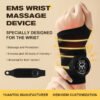 EMS Smart Adjustable Hand Wrist Brace Massage Device Wrist Hot Compress Full Wrist Electric Heated Massager for Tendon Sheath