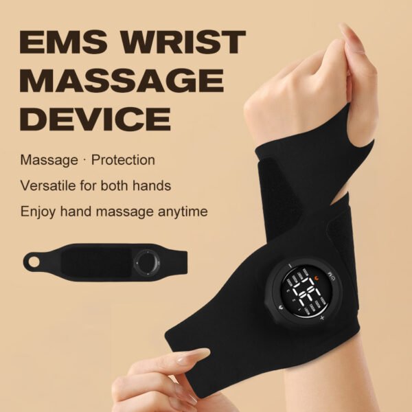 EMS Smart Adjustable Hand Wrist Brace Massage Device Wrist Hot Compress Full Wrist Electric Heated Massager for Tendon Sheath