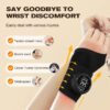 EMS Smart Adjustable Hand Wrist Brace Massage Device Wrist Hot Compress Full Wrist Electric Heated Massager for Tendon Sheath