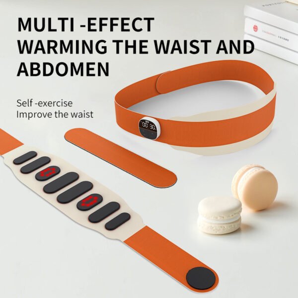 04 KC Battery Customized Portable ABS Massage Belt Personal Health Care Waist and Abdomen Vibration Warm Heating Function