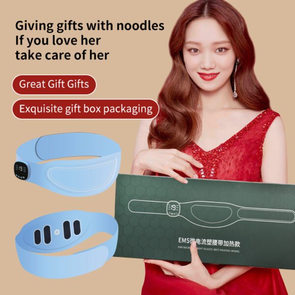Portable Intelligent Warm Palace Waist Belt Red Light Hot Compress Massage Belt for Abdomen Shaping