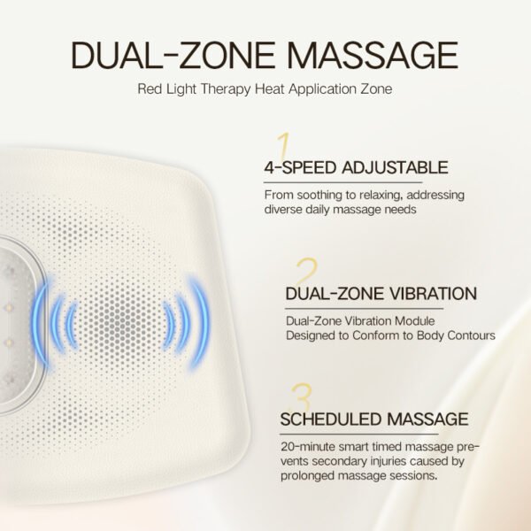 Heated Waist Massager Elastic Back Support Electrical Red Light Sports Belt Vibration Weight Loss and Body Shaping Belt
