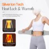 Pulse High Frequency Waist Massager Abdominal EMS Pad Vibration Heating Lumbar Support Smart Electric Waist Massager Belt