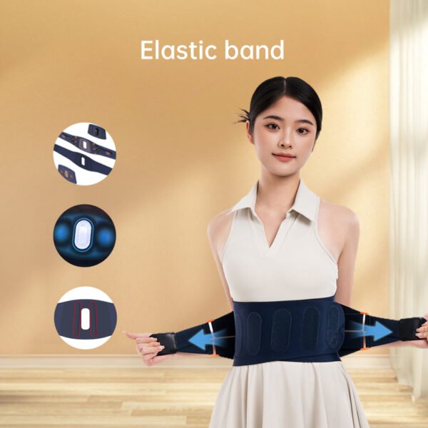 Electric Lumbar Support Belt Slimming Abdominal Back Waist Massage Belt Red-light Body Massager Heating Pain Relief Machine