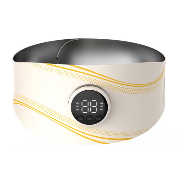 Electronic Waist Health Massager Vibration Ems Rechargeable Waist Pulse Massager Heating Belt Lumbar Pressure Relief for Body