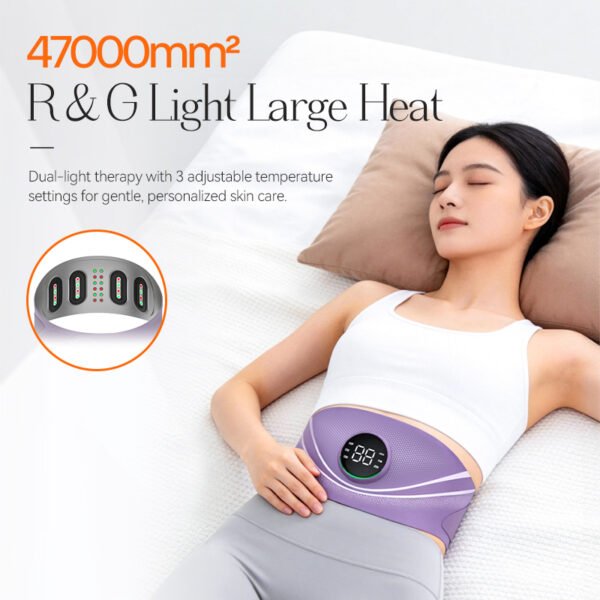 Pulse High Frequency Waist Massager Abdominal EMS Pad Vibration Heating Lumbar Support Smart Electric Waist Massager Belt