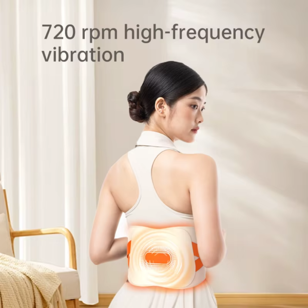 Red Light Heated Waist Massager Elastic Back Support Electrical Heating Belt Relieving Fatigue and Pain Exercise Support Belt