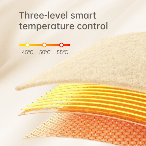 Red Light Heated Waist Massager Elastic Back Support Electrical Heating Belt Relieving Fatigue and Pain Exercise Support Belt