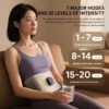 次图3 Electric Lumbar Support Heating Abdominal Massage Belt Warm Compress Microcurrent Pulse Fitness Waist Massager Machine