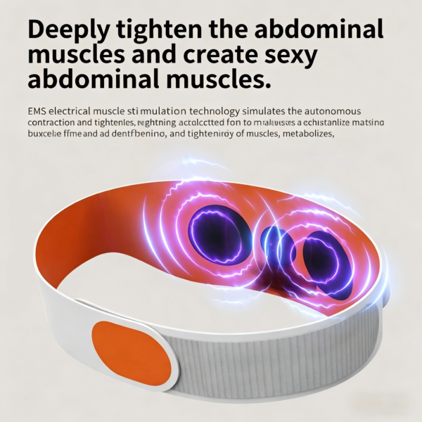 Ems Small Abdominal Fitness Device Home Electric Heating Waist and Abdomen Massager EMS Waist Belt Hot Compress
