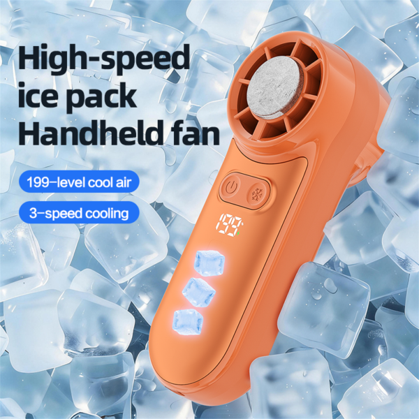 3000mAh Foldable Fan with Multiple Speed Settings LED Display Low Noise Household Use Class A+ Energy Efficiency