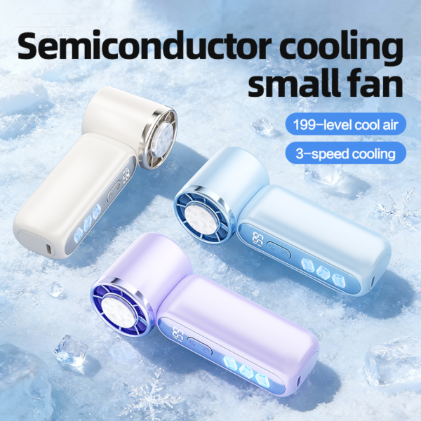 3000mAh Wearable Household Portable Mini USB Fan Handheld Refrigeration Air Conditioner Ice Compression New Consumer Electronics