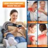 Cordless Portable Shoulder Heating Pad & Massager, Heating Vibration Shoulder Wrap, Shoulder Brace for Pain Relief, Rotator Cuff Support for Men & Women, Black