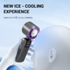Handheld Cooling Fan, Icy Cold Handheld Fan, Fan Rechargeable Personal Mini Fan for Travel, Summer Essential for Travel/Outdoor/Office, Gifts for Women Men (Black)