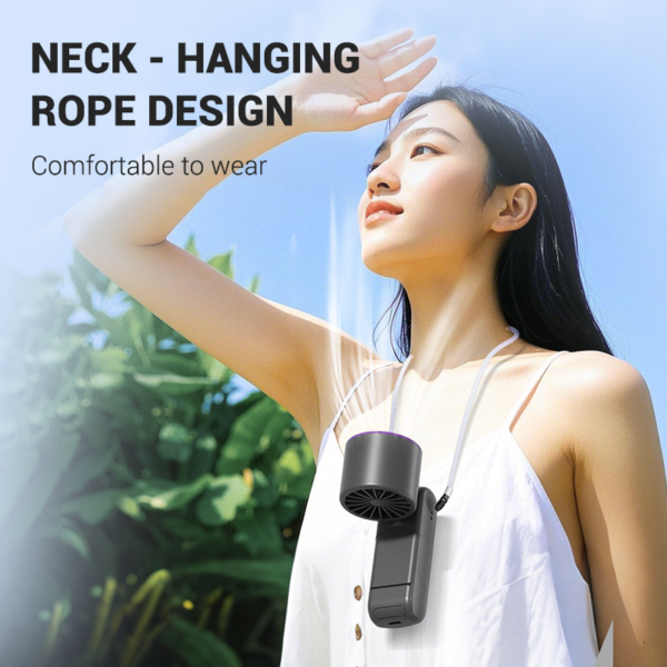 Handheld Cooling Fan, Icy Cold Handheld Fan, Fan Rechargeable Personal Mini Fan for Travel, Summer Essential for Travel/Outdoor/Office, Gifts for Women Men (Black)