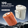 图片处理 (3)(1) Rechargeable Wearable Portable Waist Fan 3000mAh Mini Clip on High Speed Air Cooling Fan for Household Use