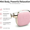 Pocket Size Mini Massage Gun 4 Massage Heads 600mAh Battery-Portable Body Deep Tissue Muscle Relaxation Rechargeable 3 Speed